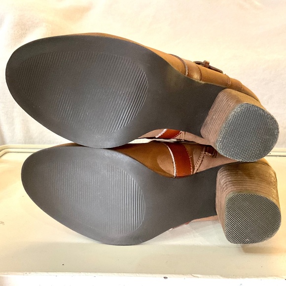 Madden NYC Driftt Side Zip Strappy Western Cowgirl Harness Ankle Boots size 8.5M - Picture 11 of 12